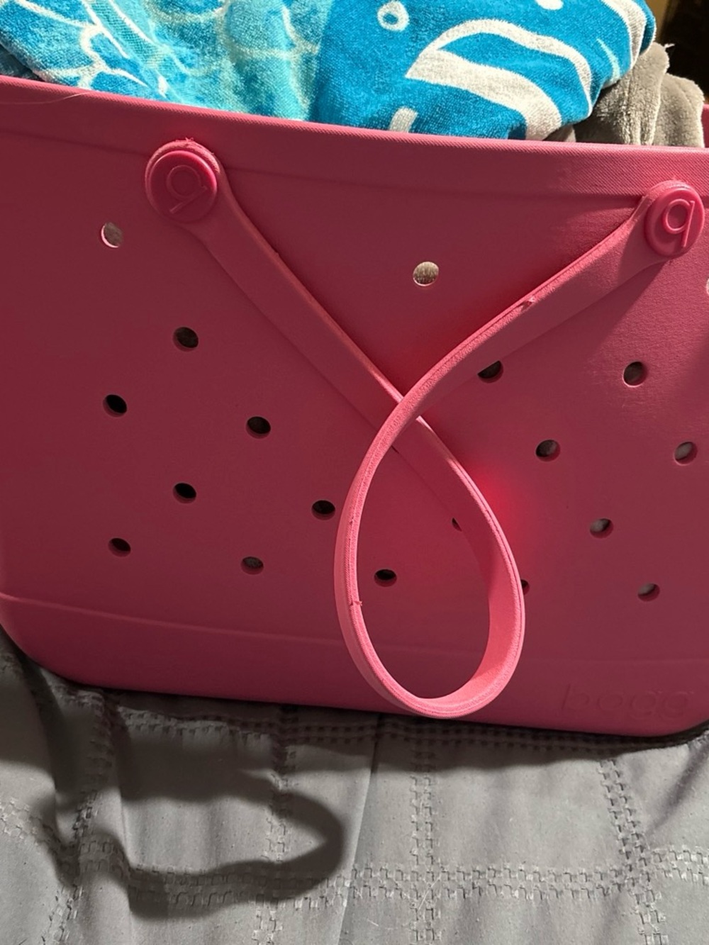 BOGG BAG Hot Pink Foam Tote with Strap
